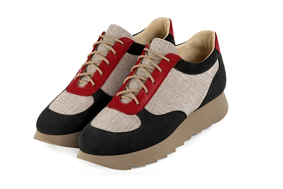 Natural beige dress sneakers for women - Florence KOOIJMAN
